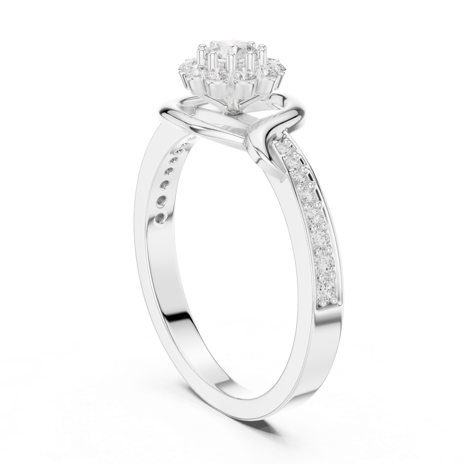 Gold Ring SBWR(46), White Gold