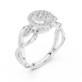 Gold Ring 12-10002@L, White Gold, view 2