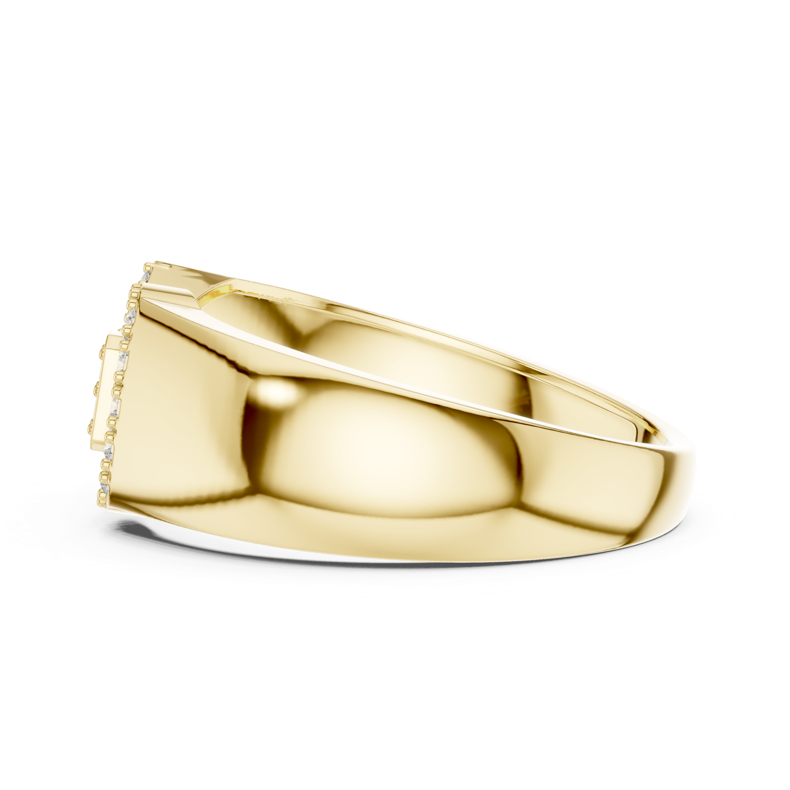 Gold Ring LR-01 (40), Yellow Gold, view 3