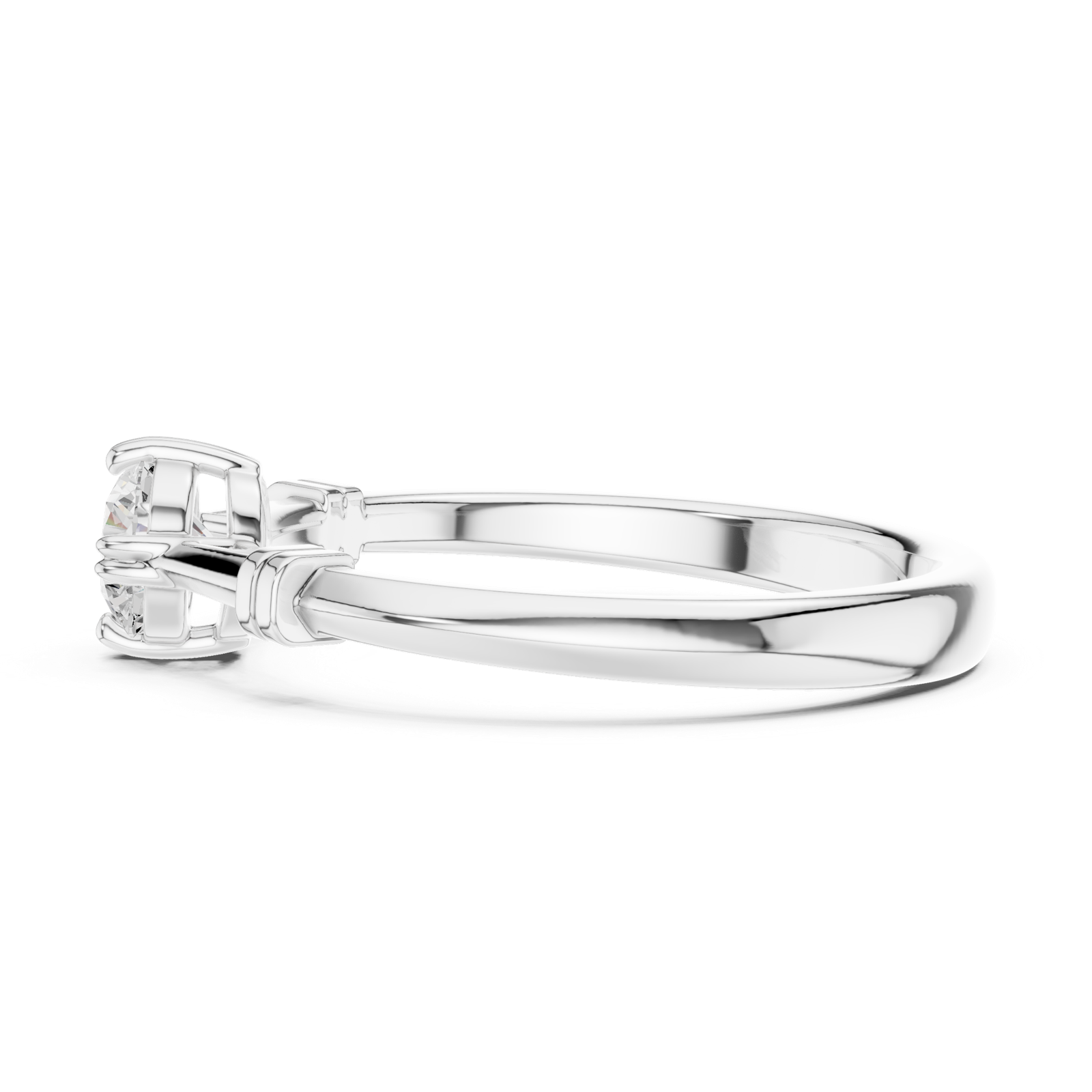 Gold Ring DDLR-796, White Gold, view 3