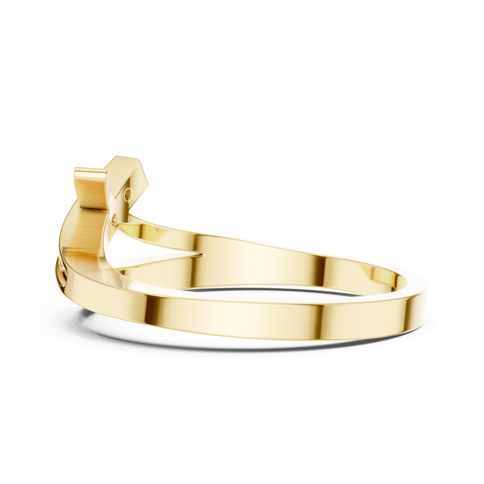 Gold Ring DDLR-737, Yellow Gold, view 3