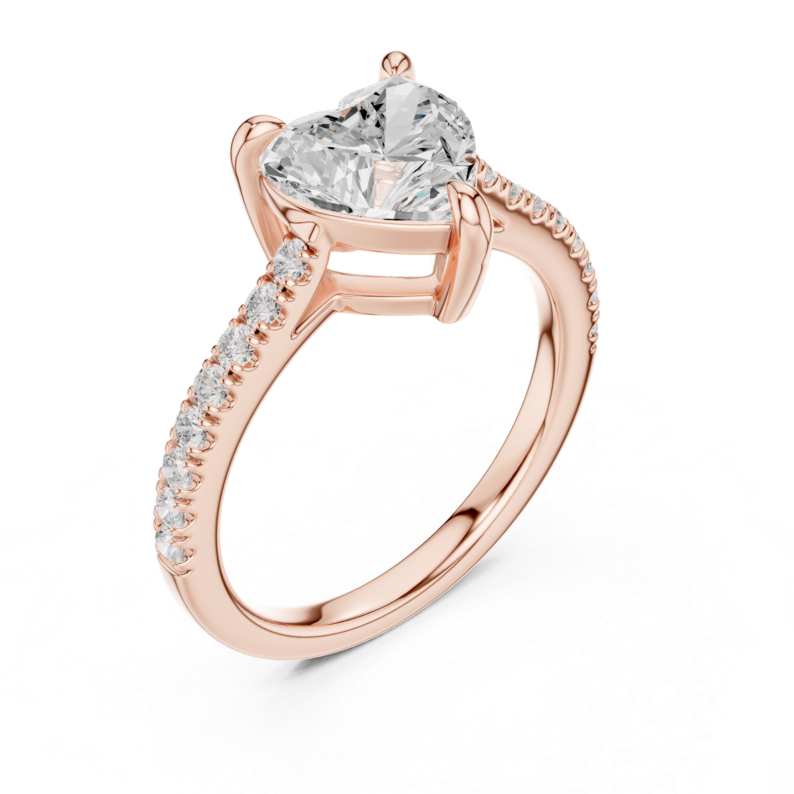 Gold Ring DDLR-878, Rose Gold, view 2