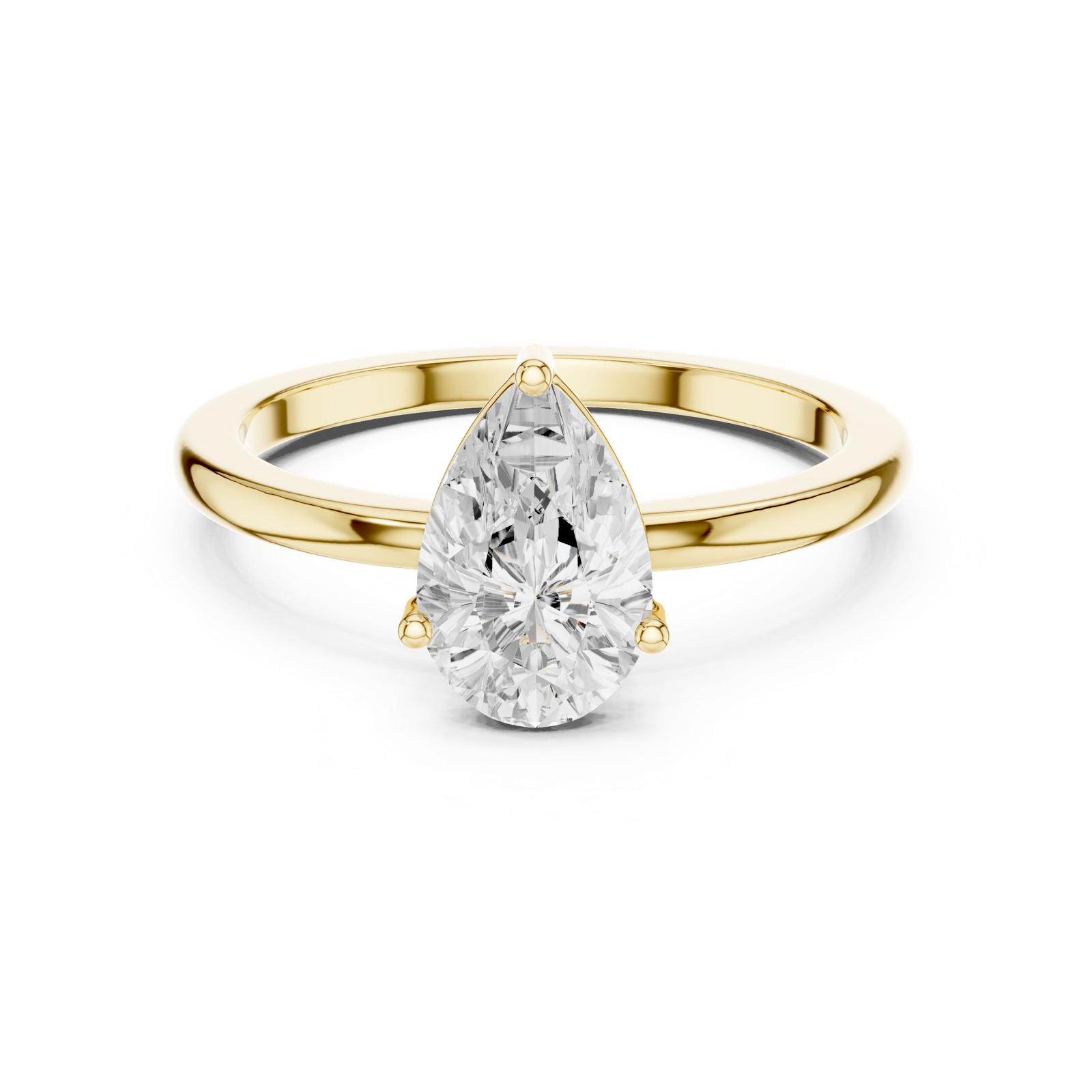 Gold Ring DDLR-1080, Yellow Gold, view 4