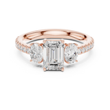 Gold Ring DDLR-706, Rose Gold, view 4