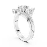 Gold Ring DDLR-436, White Gold