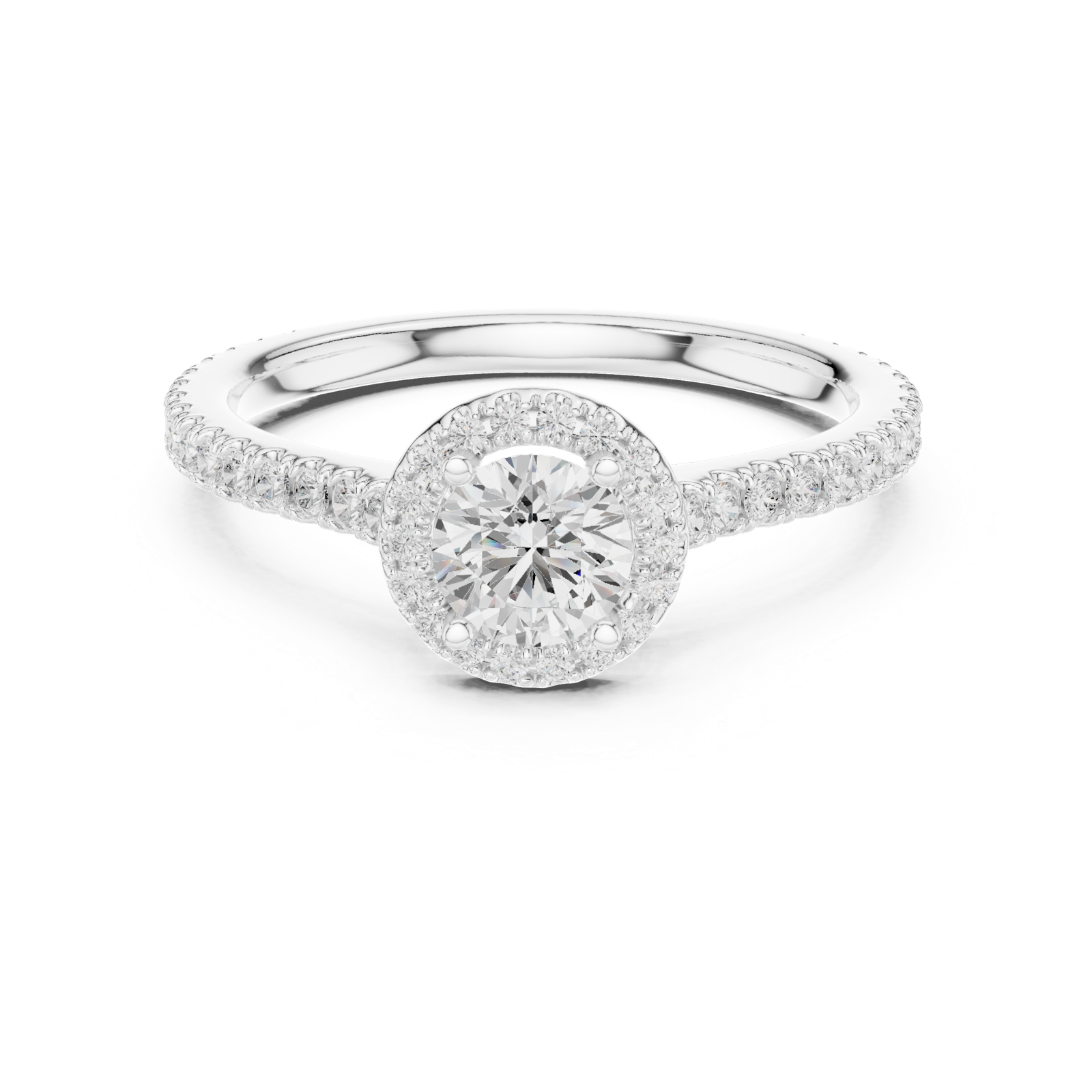 Gold Ring LR-0224, White Gold, view 4