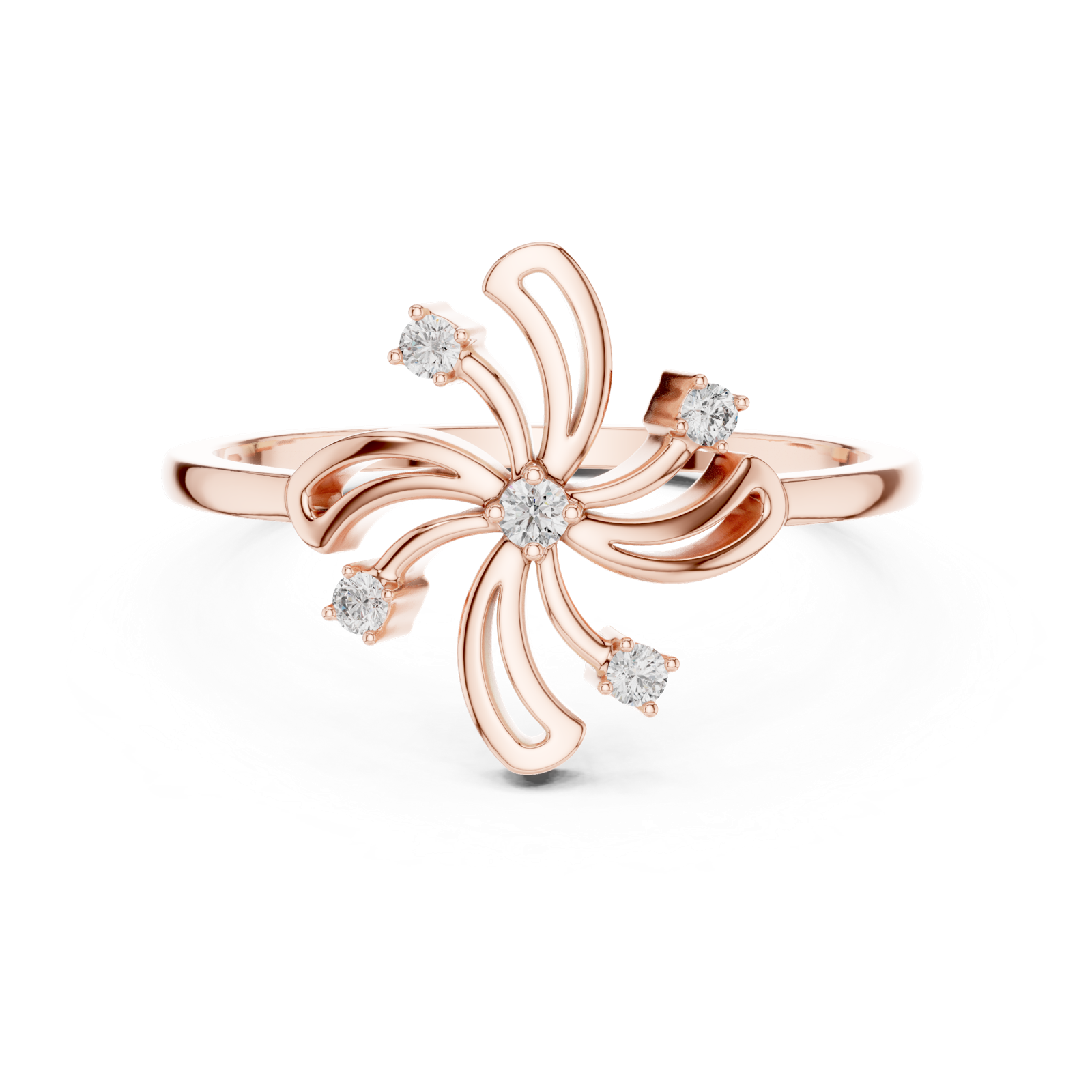 Gold Ring DR-6236, Rose Gold