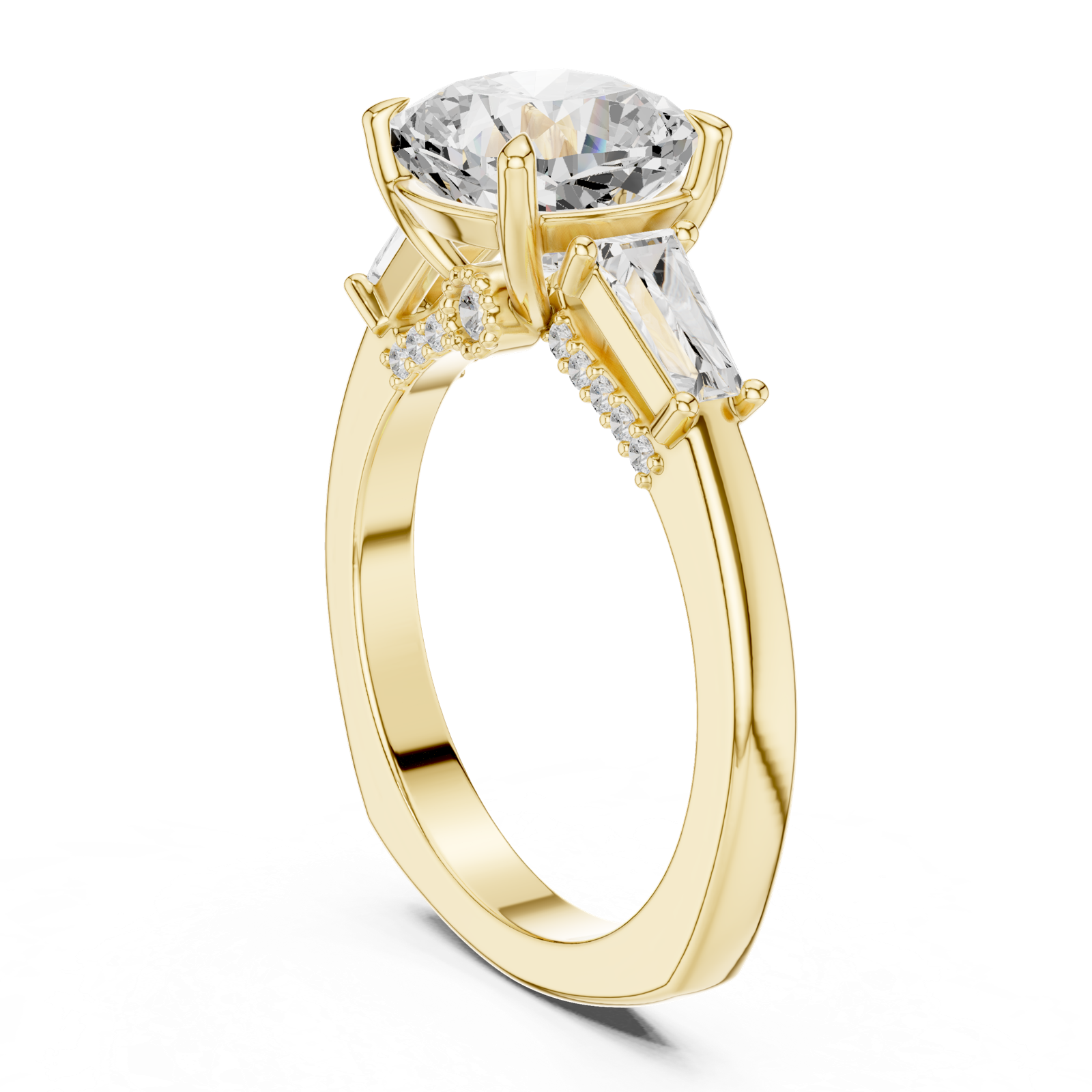 Gold Ring DDLR-271, Yellow Gold, view 1