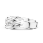 Gold Men's Ring GGR-0014, White Gold, view 3