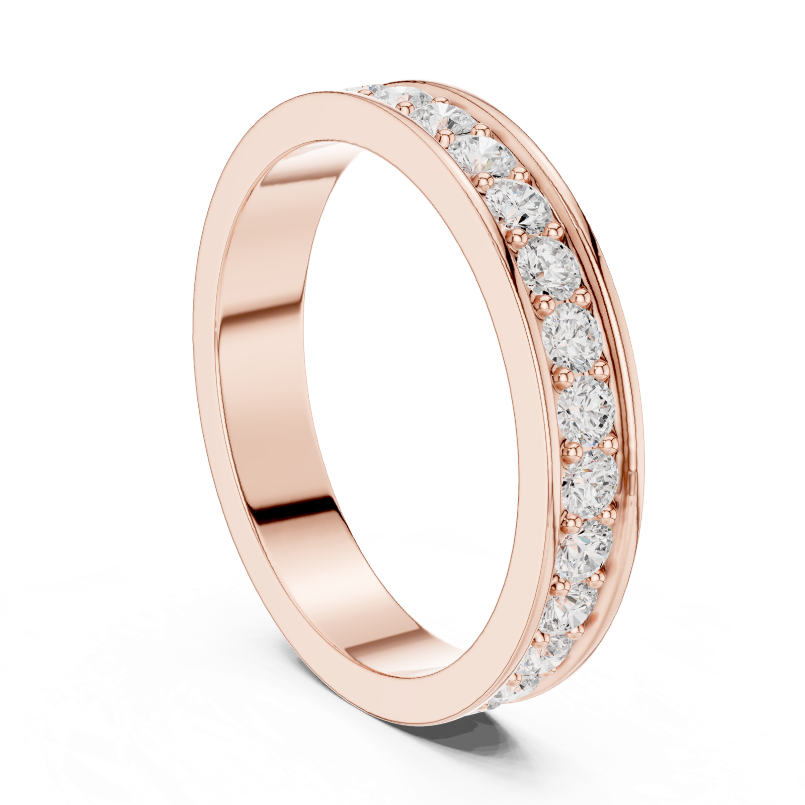 Gold Ring DDLR-1118, Rose Gold, view 1