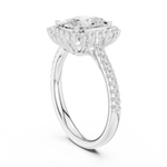 Gold Ring DDLR-732, White Gold, view 1