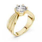 Gold Ring LR-0154, Yellow Gold, view 2