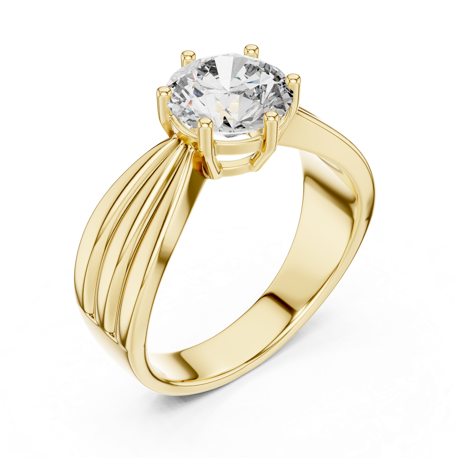 Gold Ring LR-0154, Yellow Gold, view 2