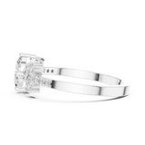 Gold Ring HLR-258, White Gold, view 3