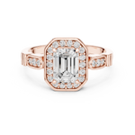 Gold Ring LR-0270, Rose Gold, view 4