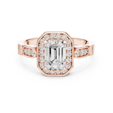 Gold Ring LR-0270, Rose Gold, view 4