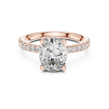 Gold Ring DDLR-161, Rose Gold, view 4