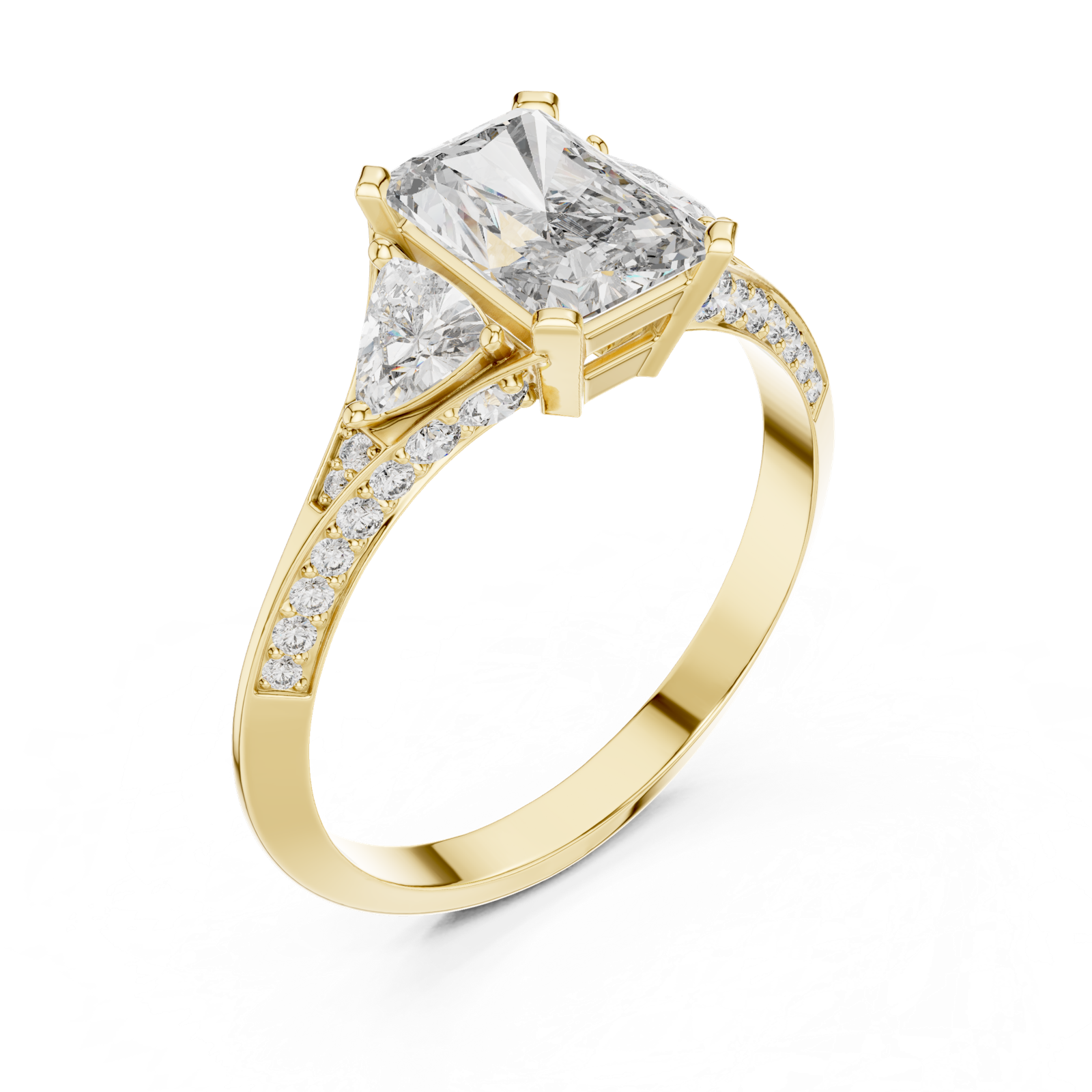 Gold Ring 00001L (46), Yellow Gold, view 2