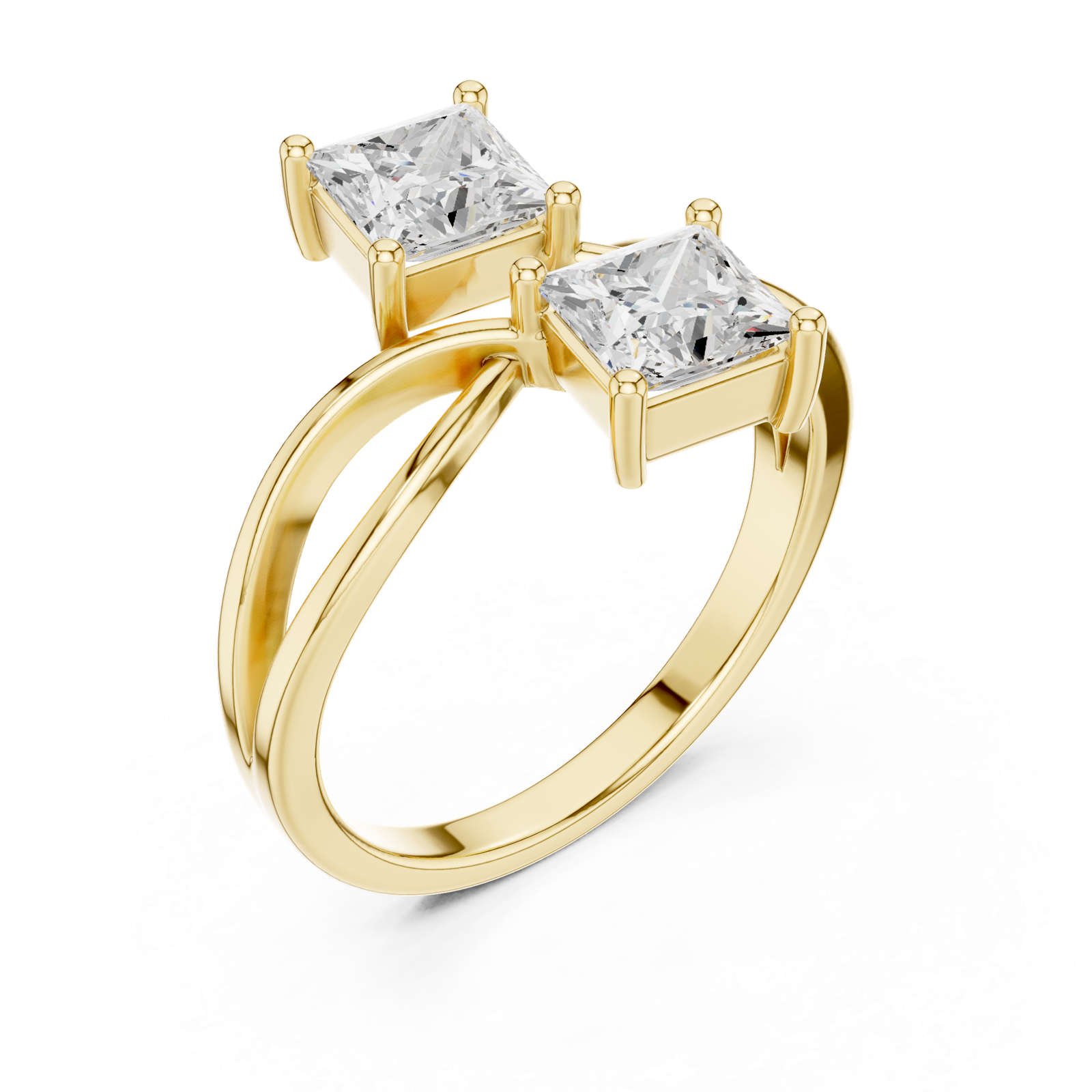 Gold Ring DDLR-519, Yellow Gold, view 2