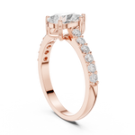 Gold Ring HLR-48, Rose Gold, view 1