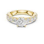 Gold Ring DDLR-654, Yellow Gold, view 4