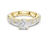 Gold Ring DDLR-654, Yellow Gold, view 4