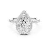 Gold Ring DDLR-747, White Gold, view 4