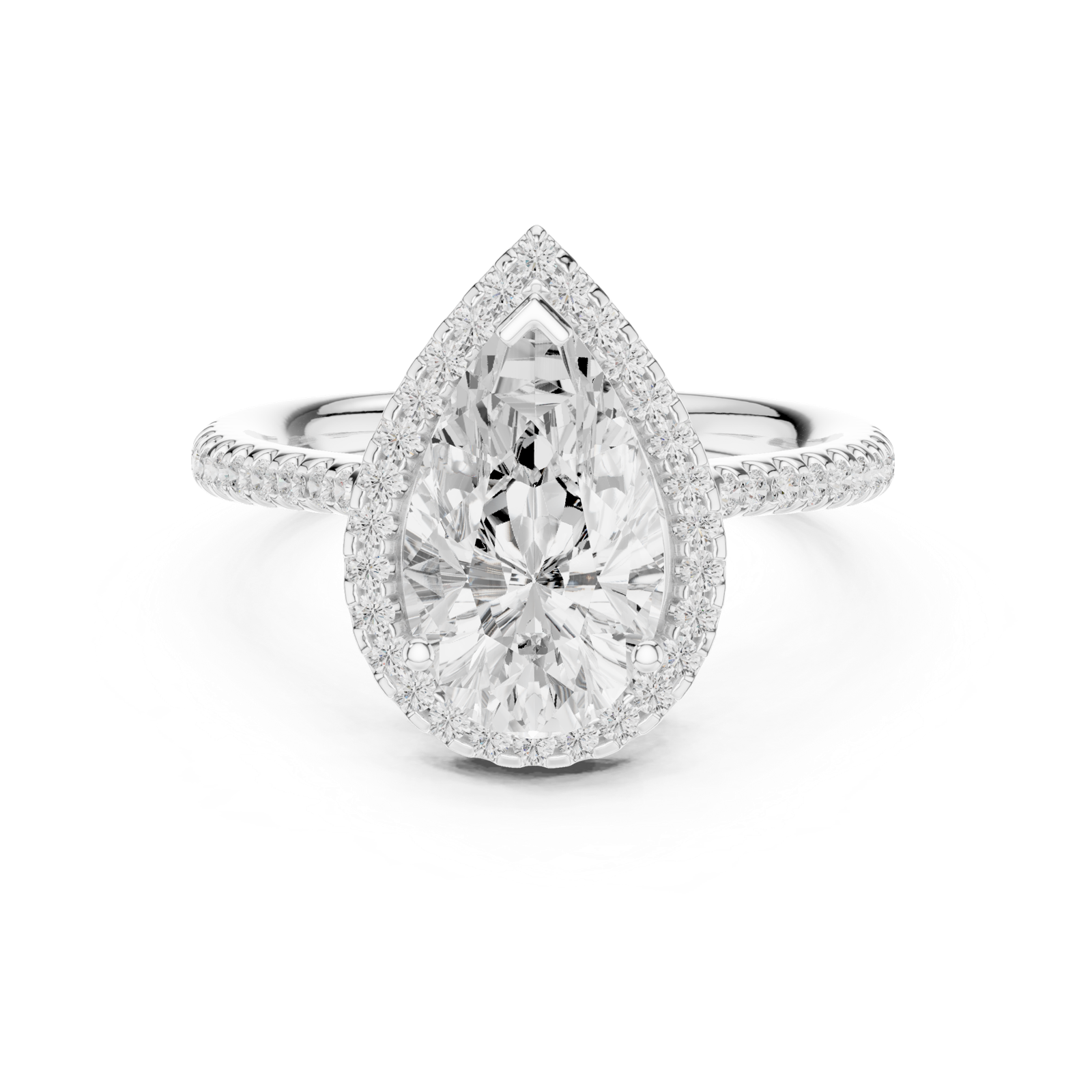 Gold Ring DDLR-747, White Gold, view 4