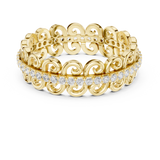 Gold Ring R34, Yellow Gold, view 4