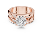 Gold Ring DDLR-291, Rose Gold, view 4