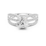 Gold Ring DDLR-676, White Gold, view 4