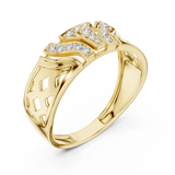 Gold Ring LR-01 (32), Yellow Gold, view 2