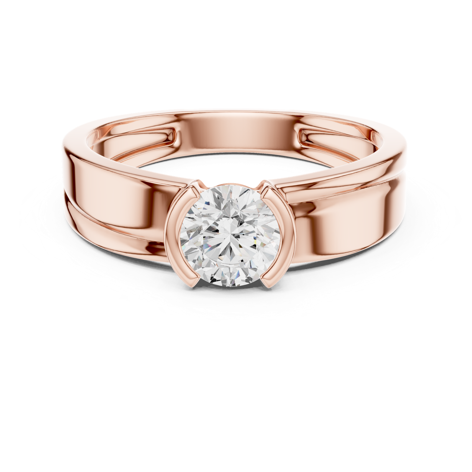 Gold Ring SBMR(44), Rose Gold, view 4