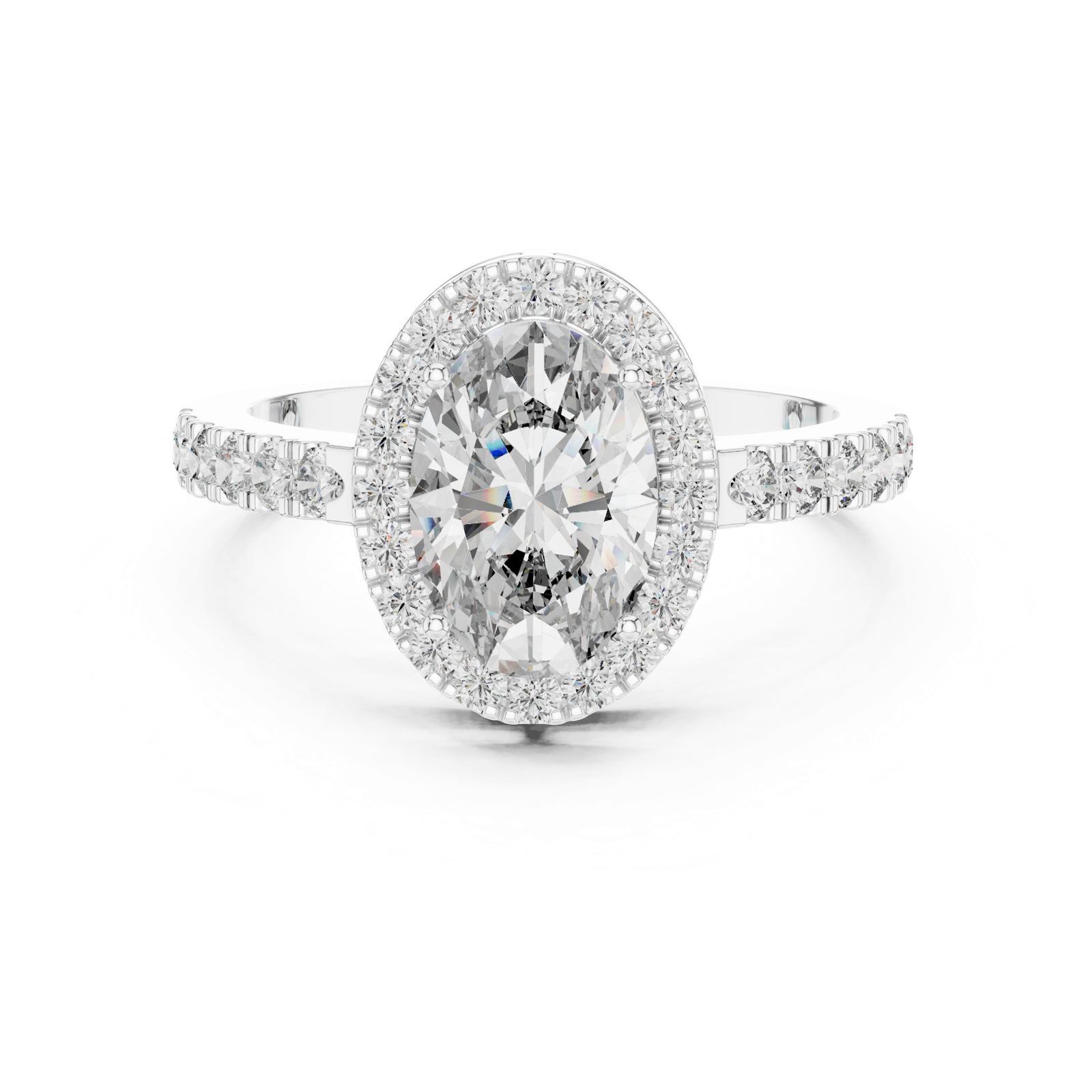 Gold Ring LR-0050, White Gold