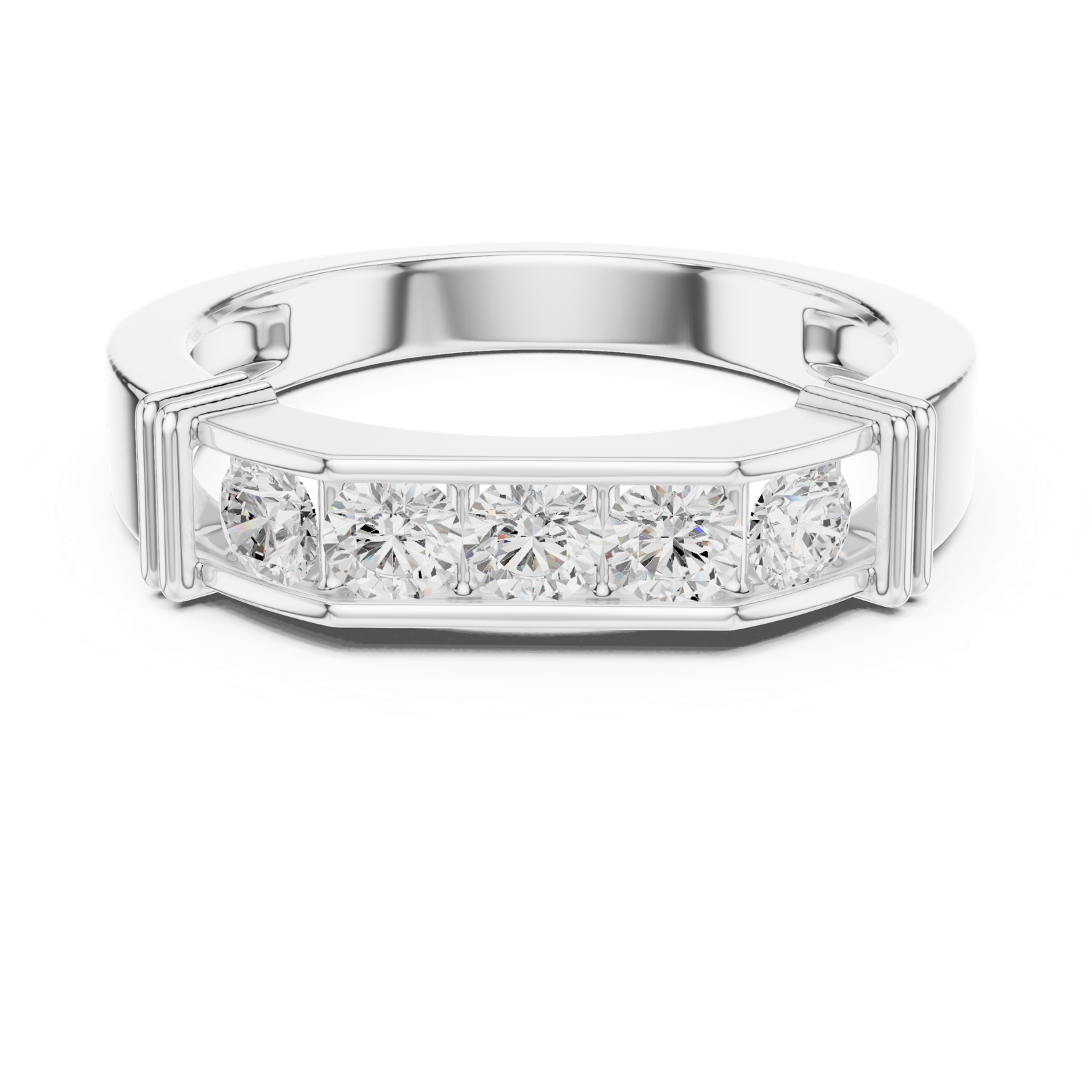 Gold Ring SBMR(10), White Gold, view 4