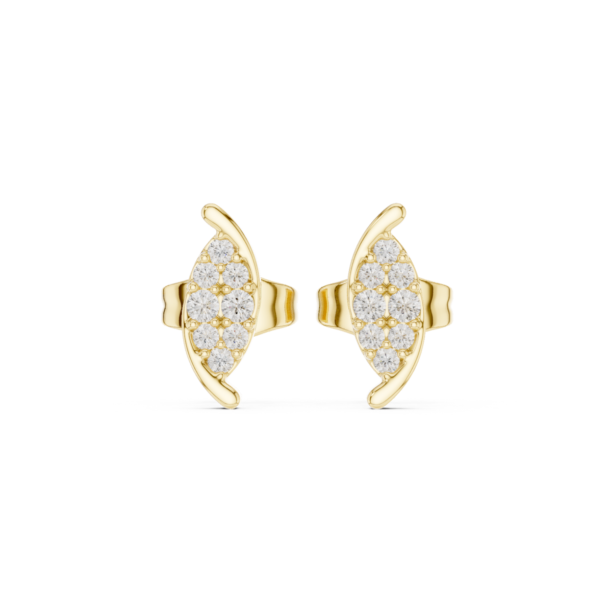 Gold Earrings SBER(43), Yellow Gold