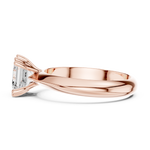 Gold Jewelry L36-8, Asscher center stone, Rose Gold, view 3
