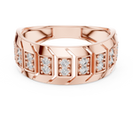 Gold Ring LR-01 (17), Rose Gold, view 4