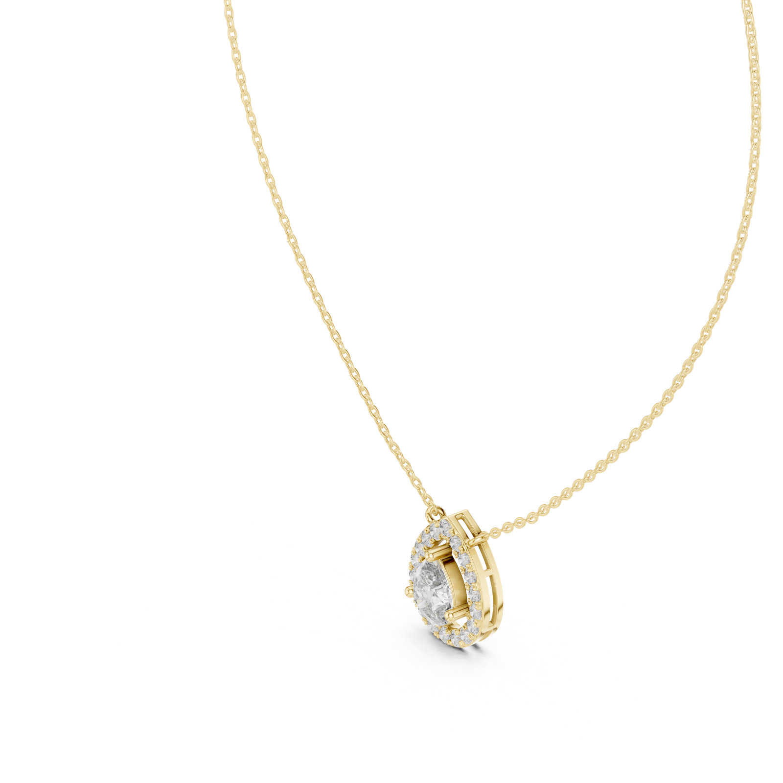 Gold Pendant GPD-0021, Yellow Gold, view 2