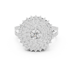 Gold Ring DDLR-761, White Gold, view 4