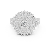 Gold Ring DDLR-761, White Gold, view 4