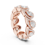 Gold Ring DDLR-306, Rose Gold, view 1