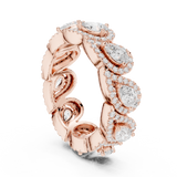 Gold Ring DDLR-306, Rose Gold, view 1