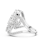 Gold Ring 19-120002L, White Gold, view 3