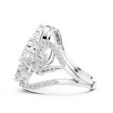 Gold Ring 19-120002L, White Gold, view 3