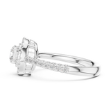 Gold Ring DDLR-668, White Gold, view 3