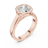 Gold Jewelry L36-3, Cushion center stone, Rose Gold, view 2