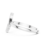 Gold Ring DDLR-663, White Gold, view 3