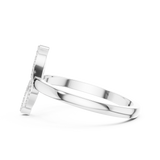 Gold Ring DDLR-663, White Gold, view 3