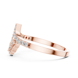 Gold Ring ALR-164, Rose Gold, view 3